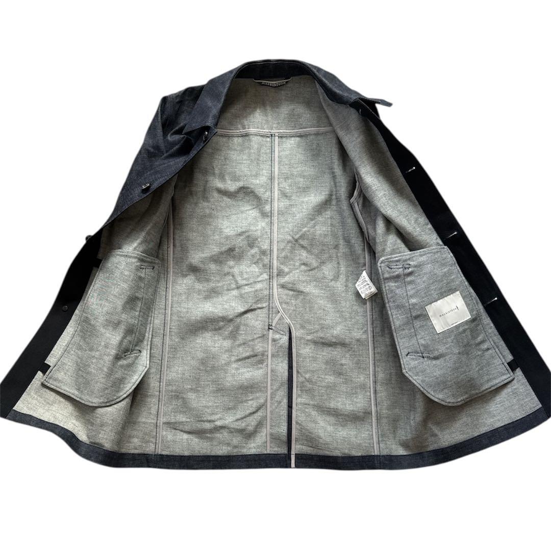 【極美品】MACKINTOSHダンケルトデニムステンカラーコート
