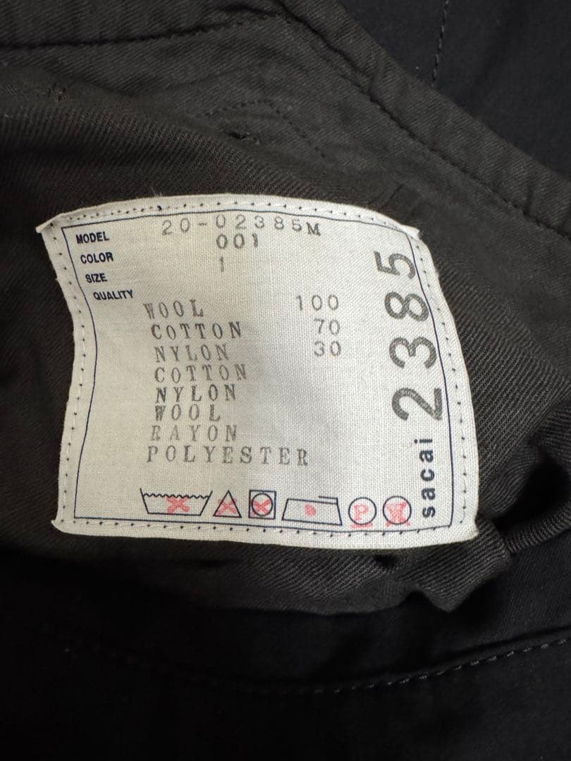 sacai SOLID SHRIVEL COAT 20-02385M 1 サカイ