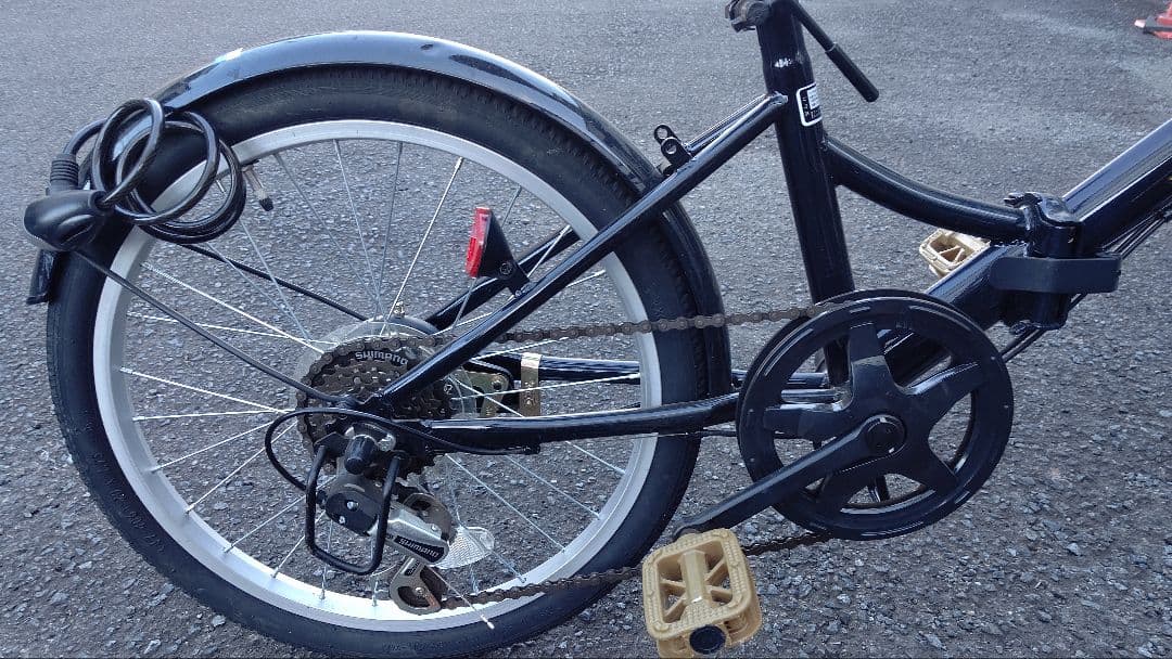折りたたみ自転車 7段変速 黒　川崎市北部引き取り限定
