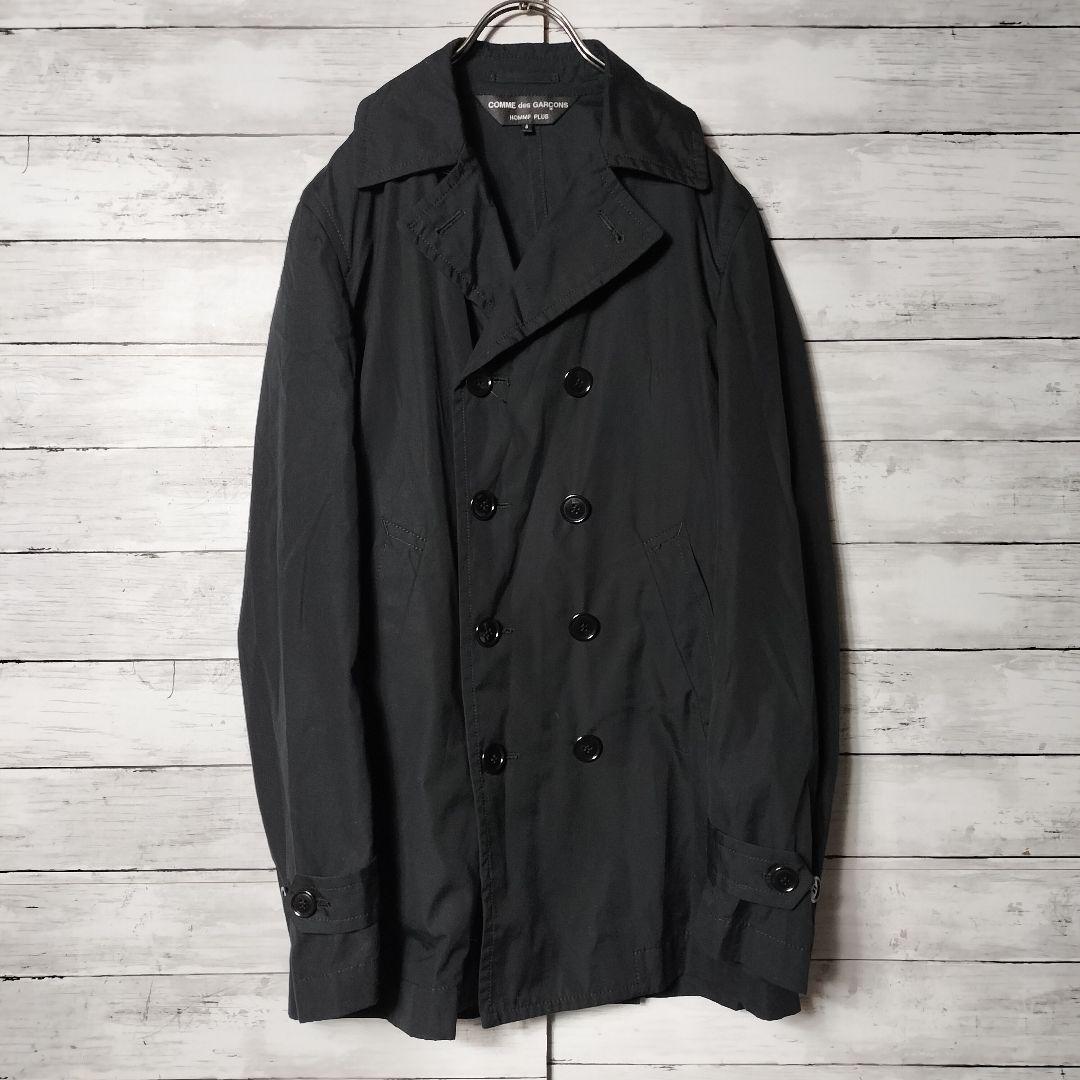 コムデギャルソンオムプリュス ハーフトレンチコート ダブルボタン コットン 綿