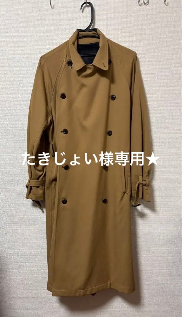 ES:S ベージュ ダブルブレスト トレンチコート 2サイズ