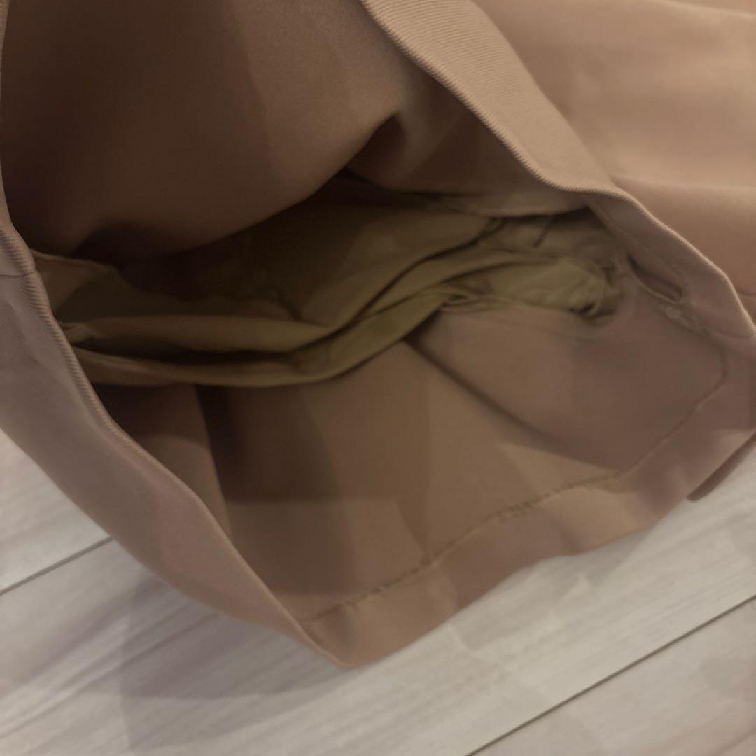 Sheller ベージュ プリーツキュロット ハイウエスト