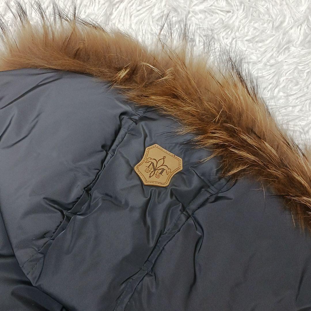 ✨美品✨マッカージュ　アシンメトリージッパー　ケイ　ファー付きフード　M