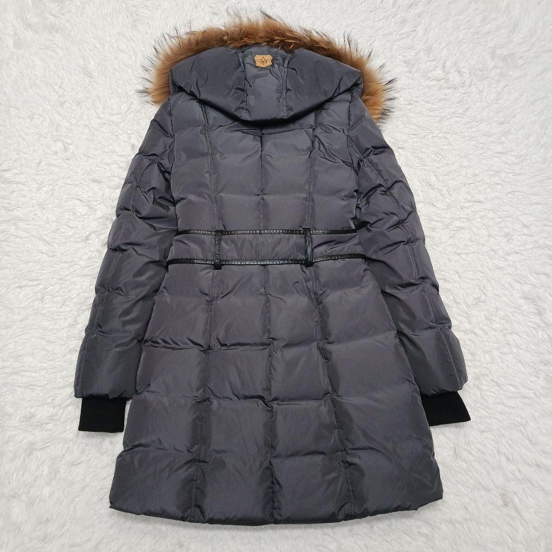 ✨美品✨マッカージュ　アシンメトリージッパー　ケイ　ファー付きフード　M