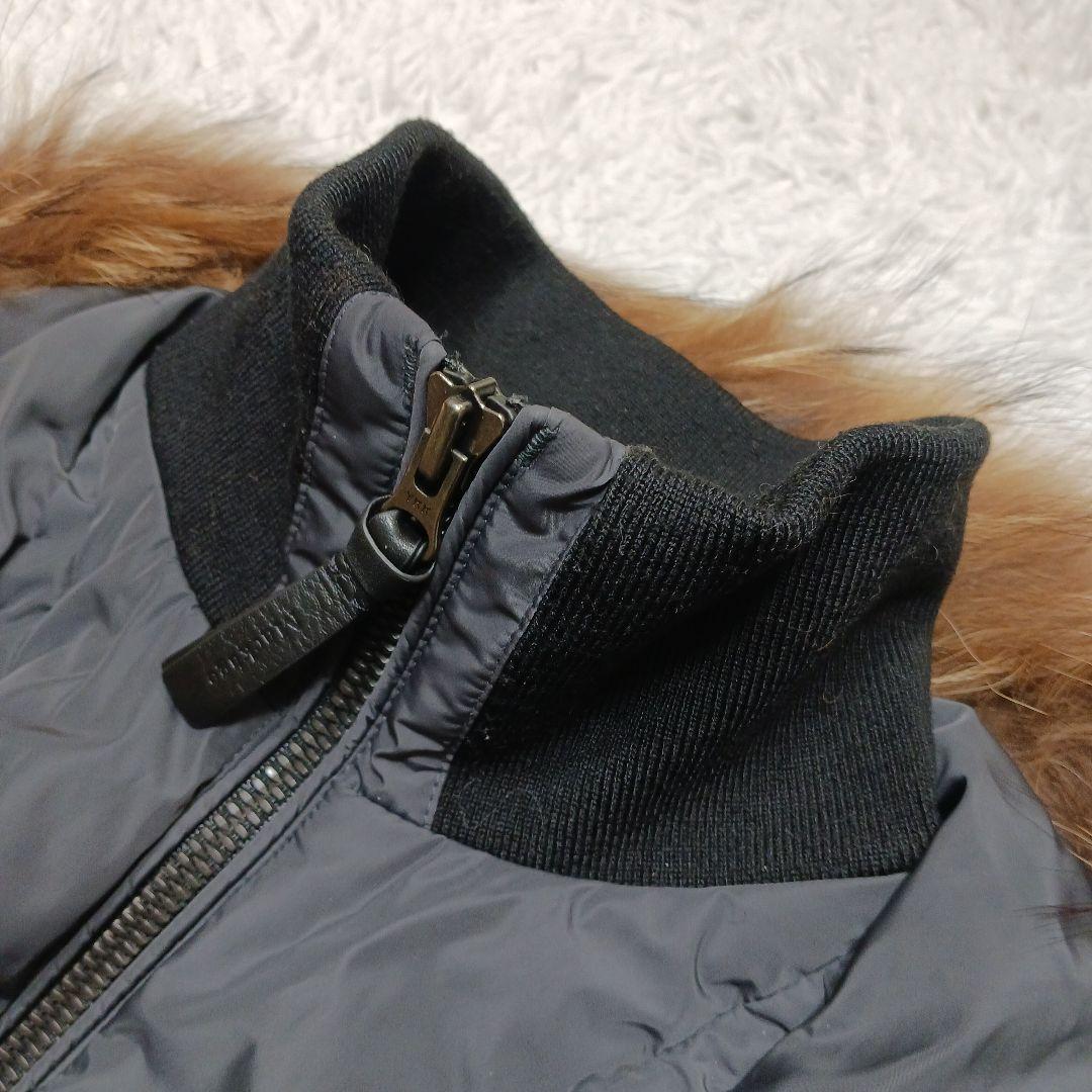 ✨美品✨マッカージュ　アシンメトリージッパー　ケイ　ファー付きフード　M