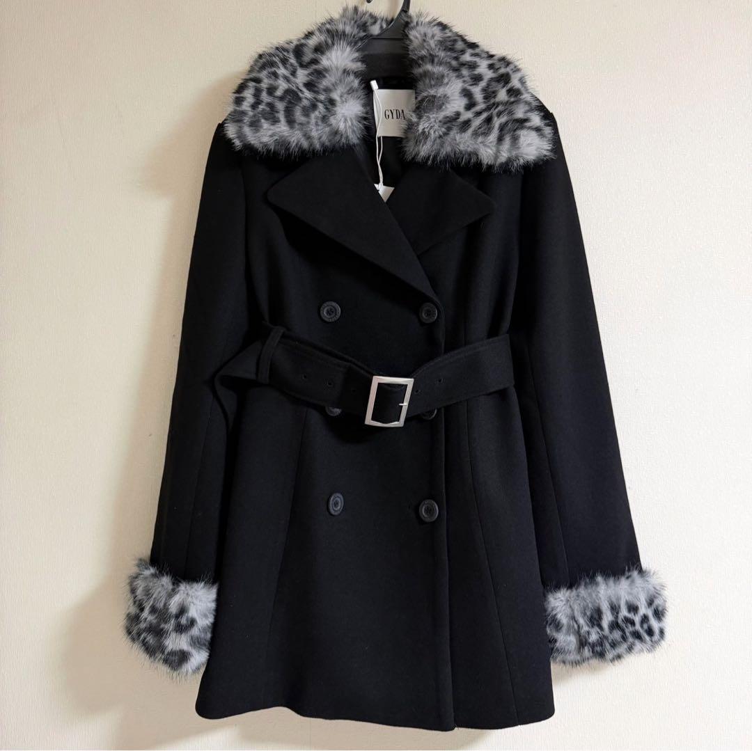 ❤︎未使用❤︎GYDA/ジェイダ☆ベルト付きタイトファーコート