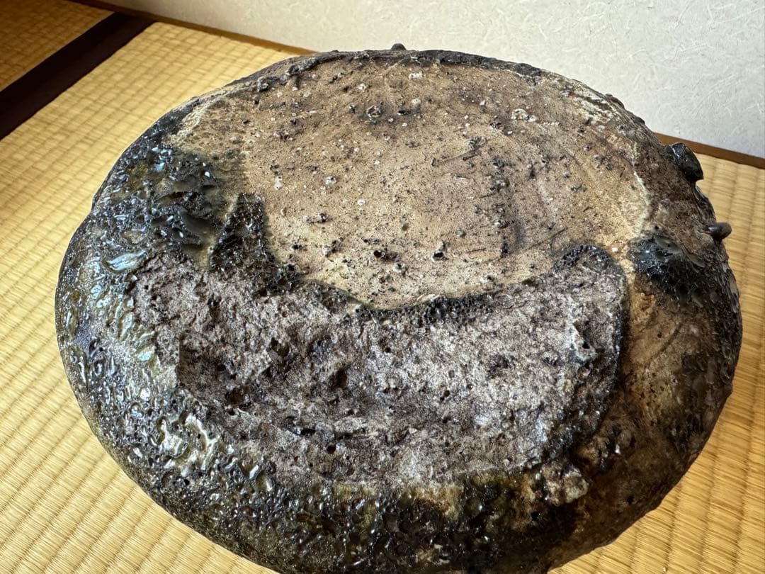 大名品　古伊賀　破袋水指　桃山〜江戸初期