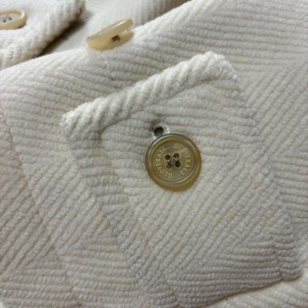 別注＊グローバーオール×ギャルリー・ヴィー　 ダッフルコート　ヘリンボーン　白