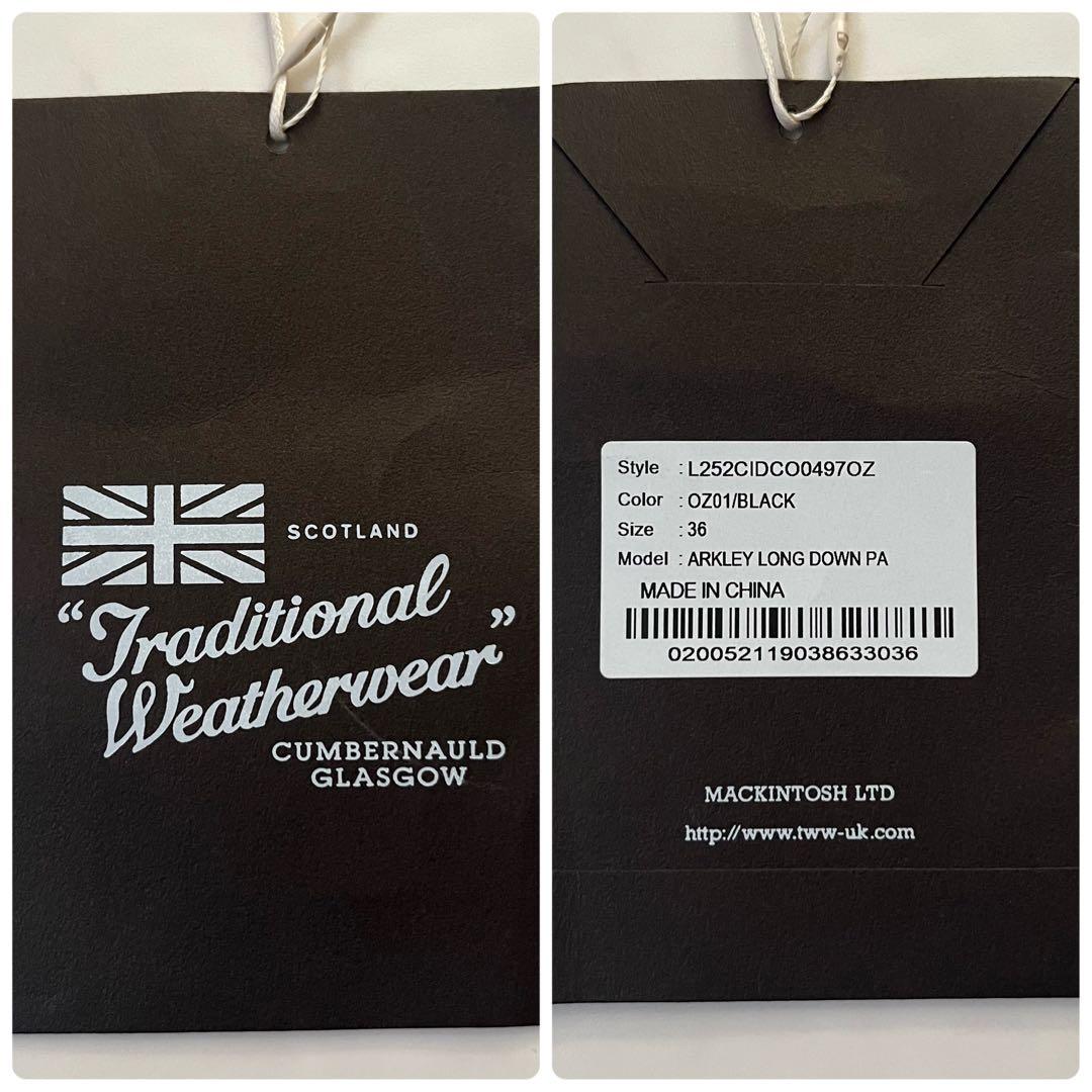 タグ付き美品　2025 トラデショナルウェザーウェア アークリーロング　黒　36