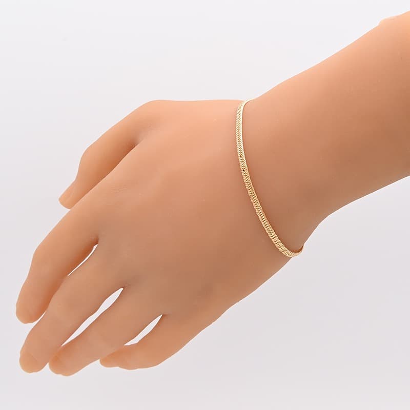 K18 喜平ブレスレット 12面カットトリプル 5.6g 20cm 新品