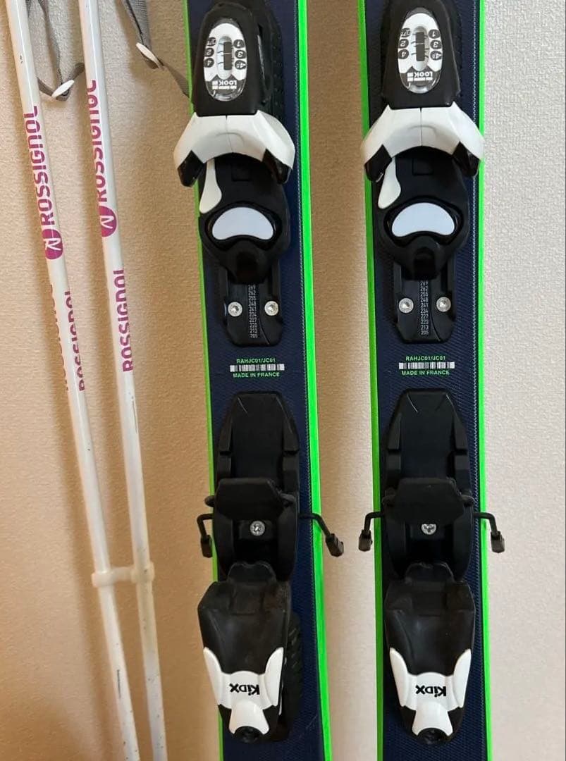 子供スキー３点セット　 ロシニョール 板140cm ジュニア　ブーツ　ストック