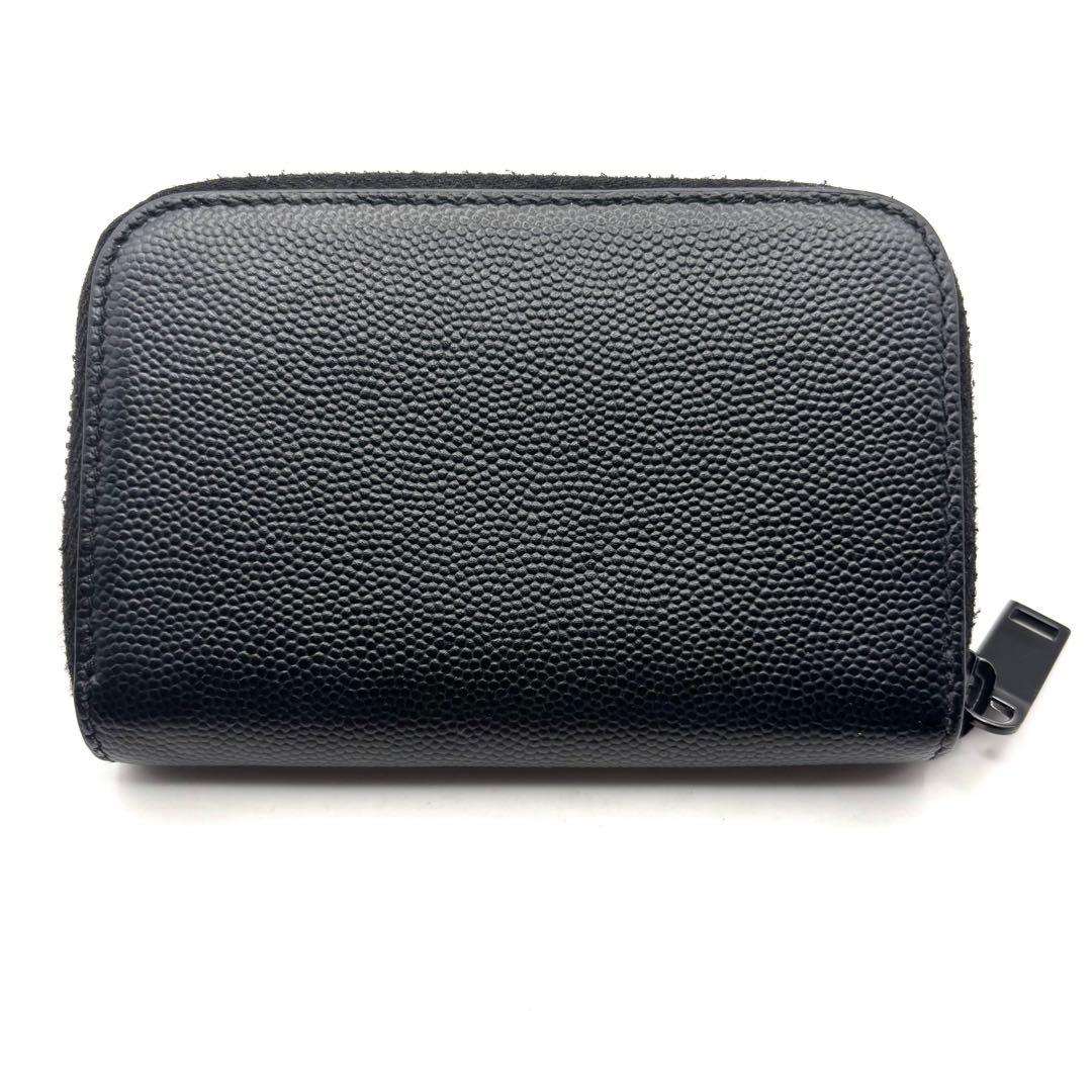 サンローラン ケース YSL カサンドラ ブラック ラウンドファスナー