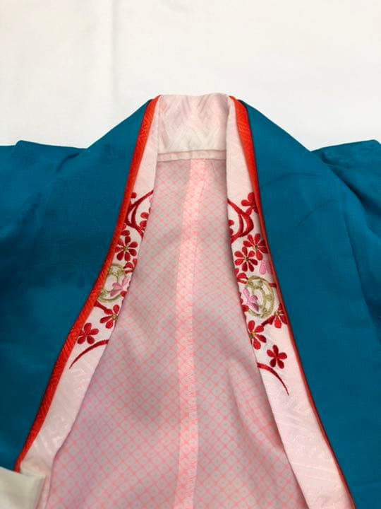 七五三　女の子　着物　水色