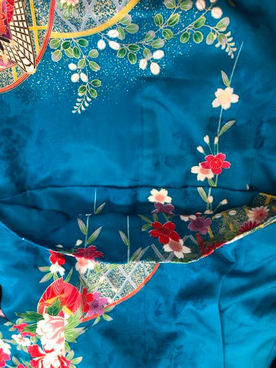 七五三　女の子　着物　水色