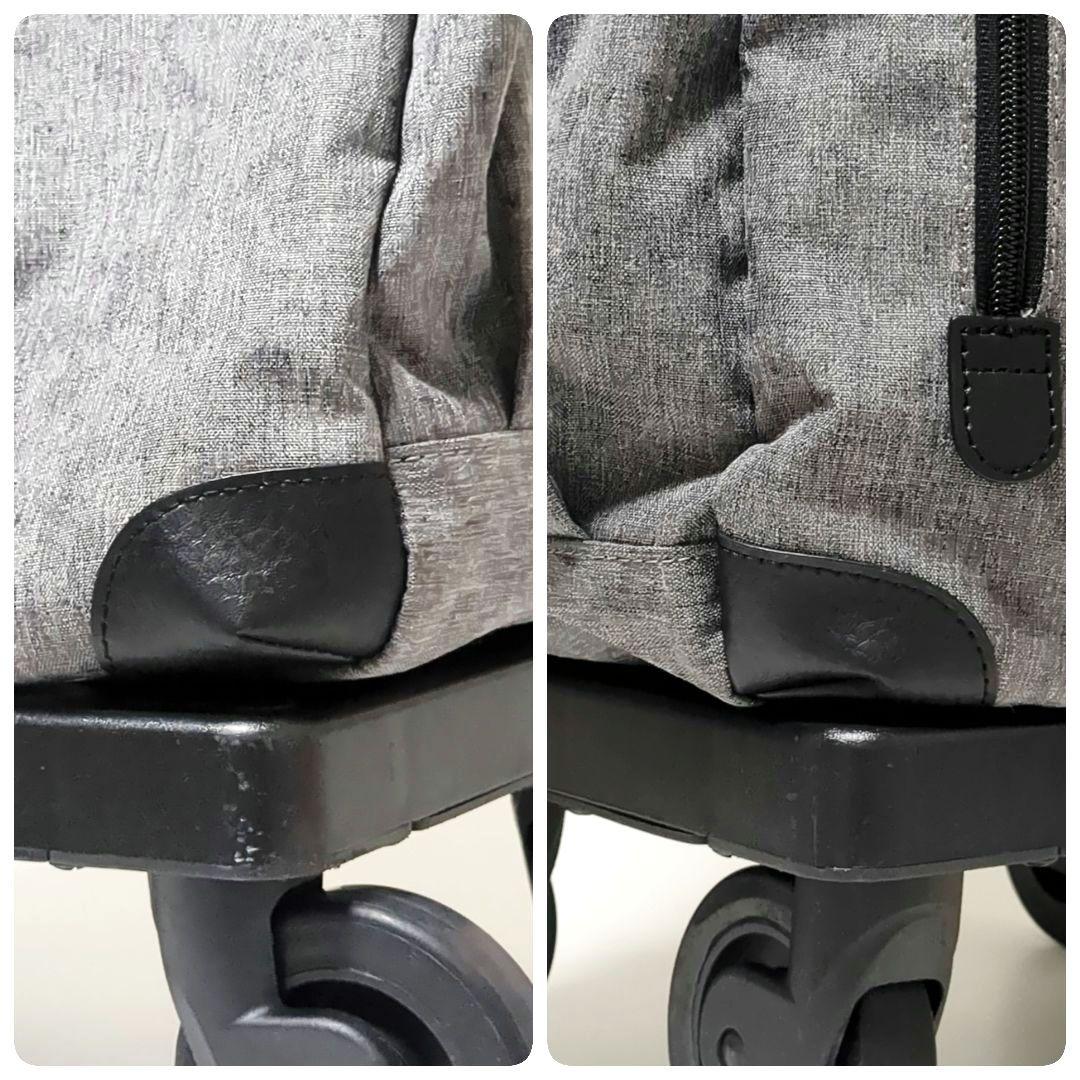 【良品】SWANYスワニー キャリーバッグ　キャリーカート　4輪グレー