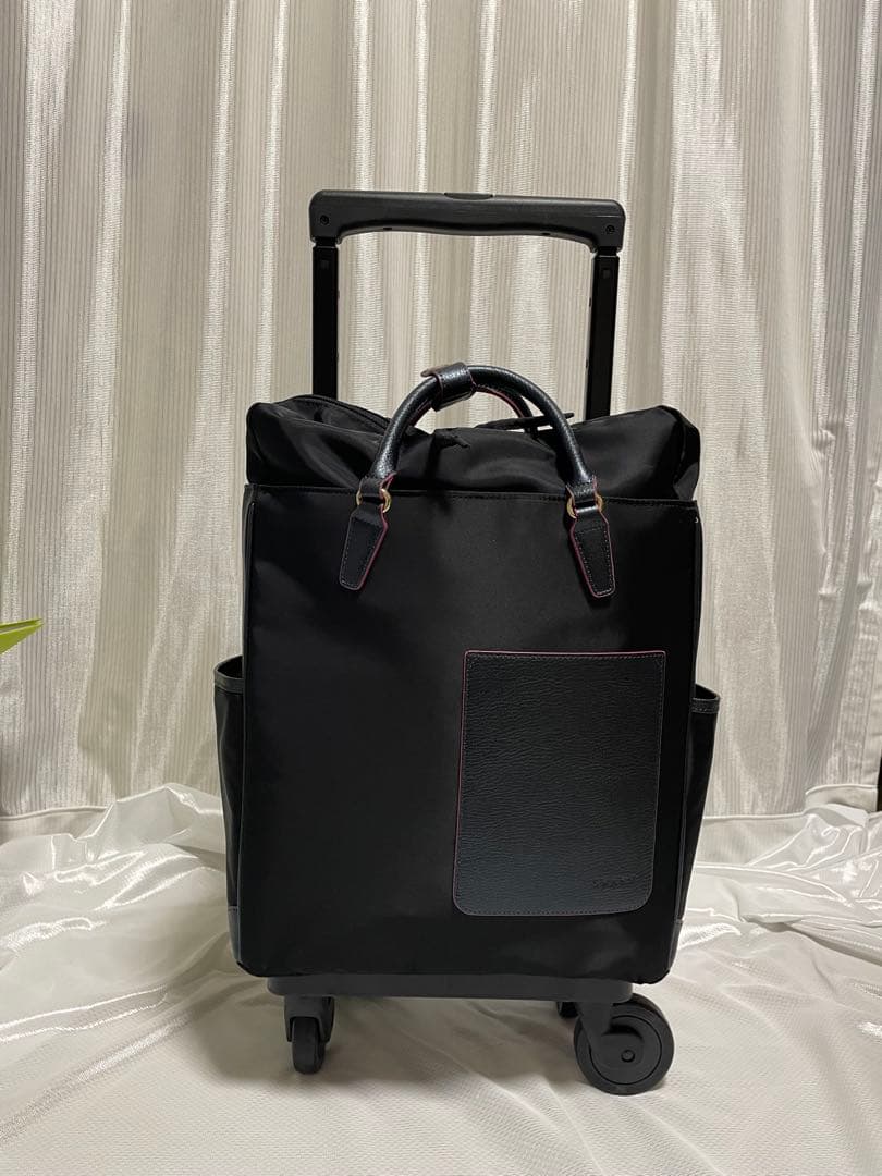 美品　SWANY(スワニー)リリーア キャリー　四輪ストッパー　レインカバー付き