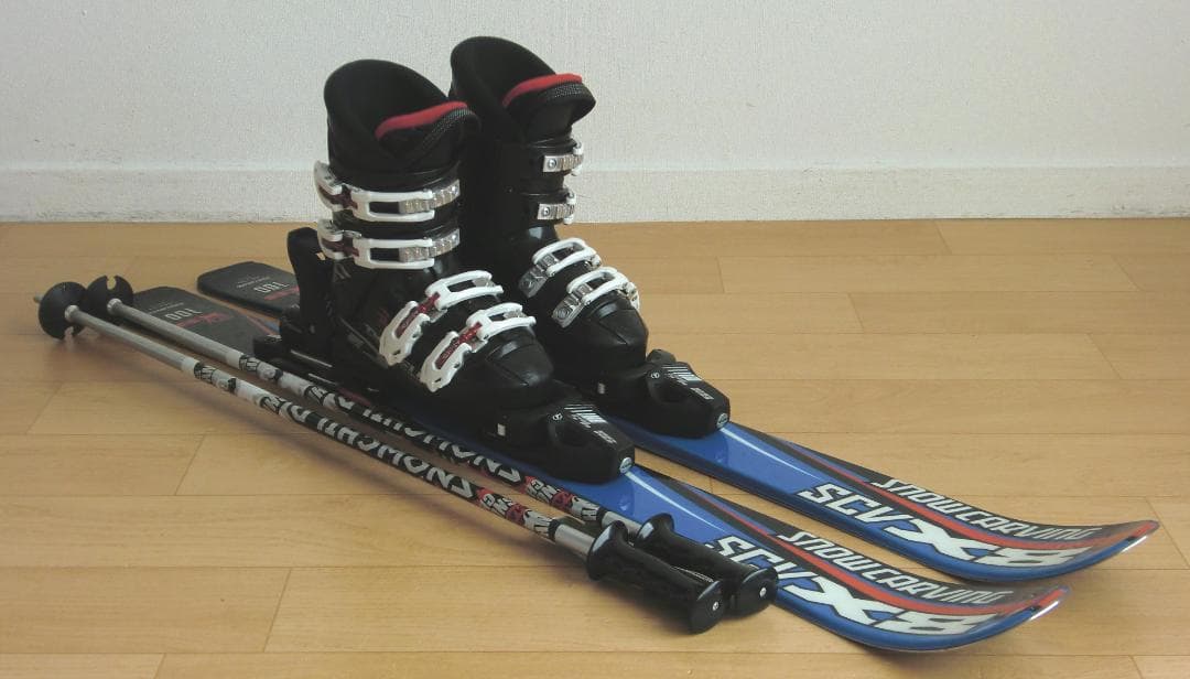 ■■1月限定■送料無料■子供用スキーセット■板100靴19.5■WAX済■■