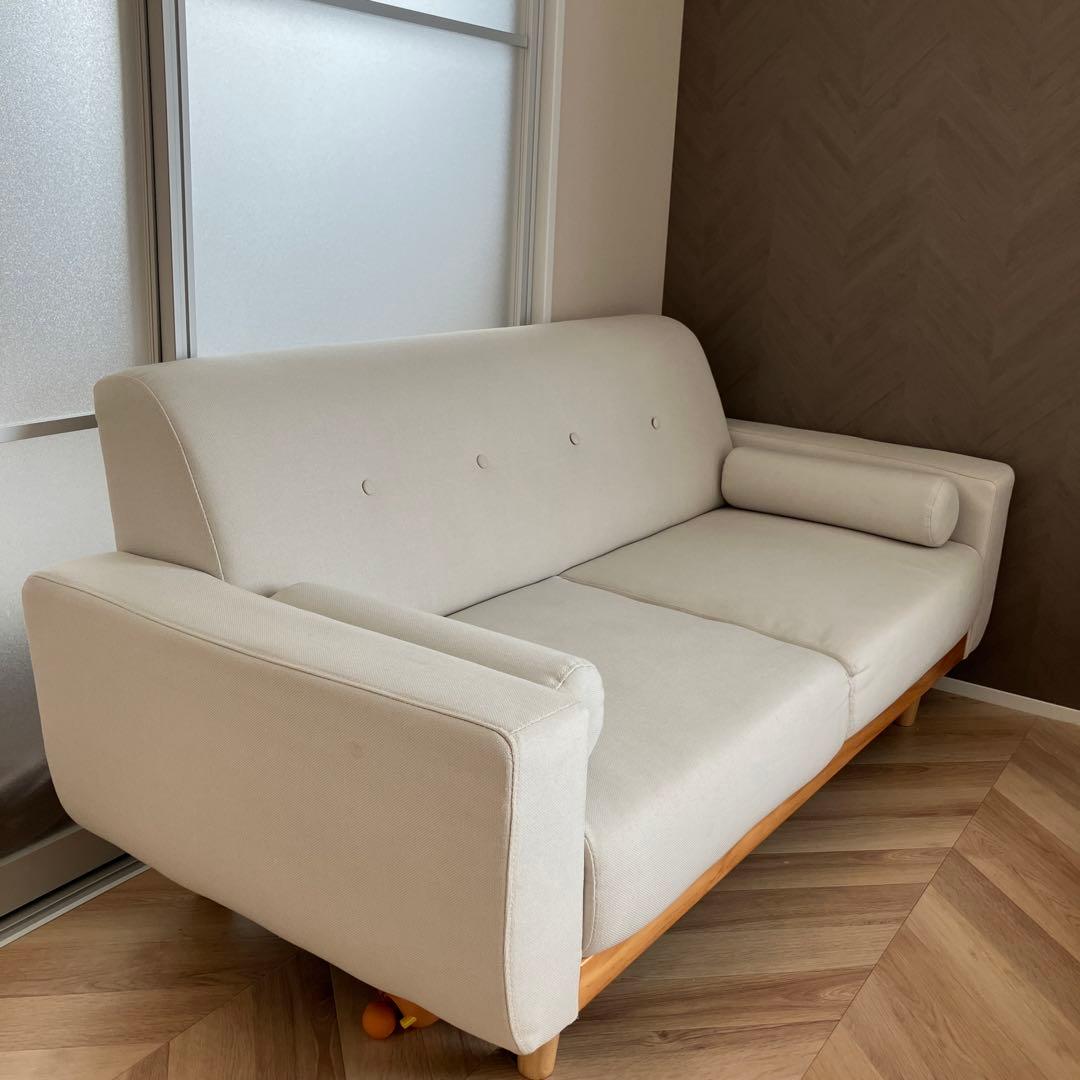 LOWYA （ロウヤ） ソファ 2.5人掛け 2人掛け　クッション付き