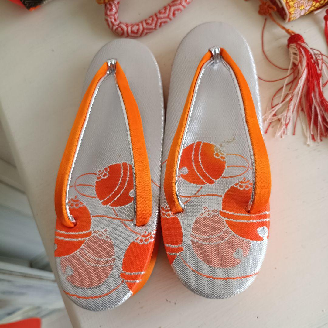 正絹☆クリーム色の着物と作り帯セット