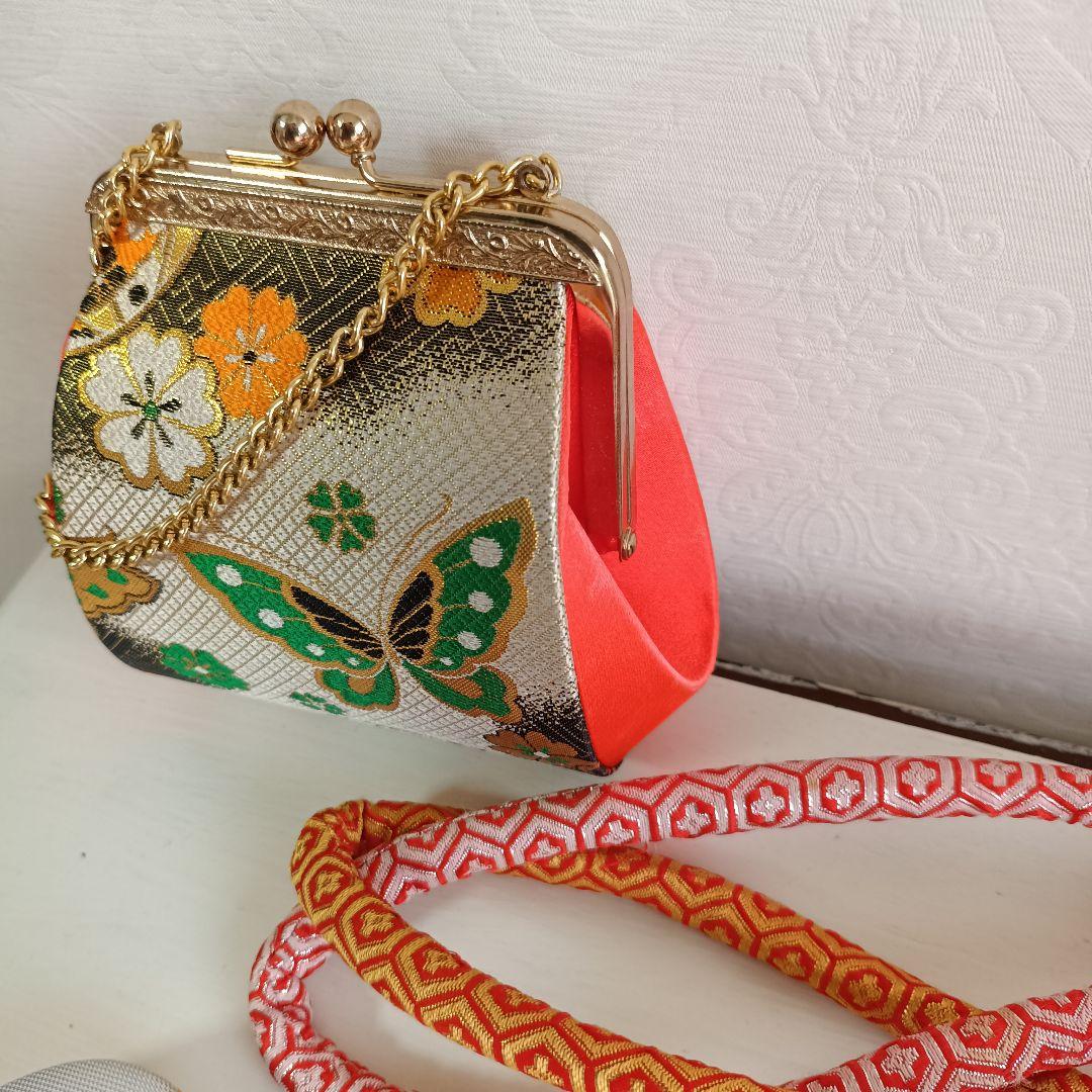 正絹☆クリーム色の着物と作り帯セット