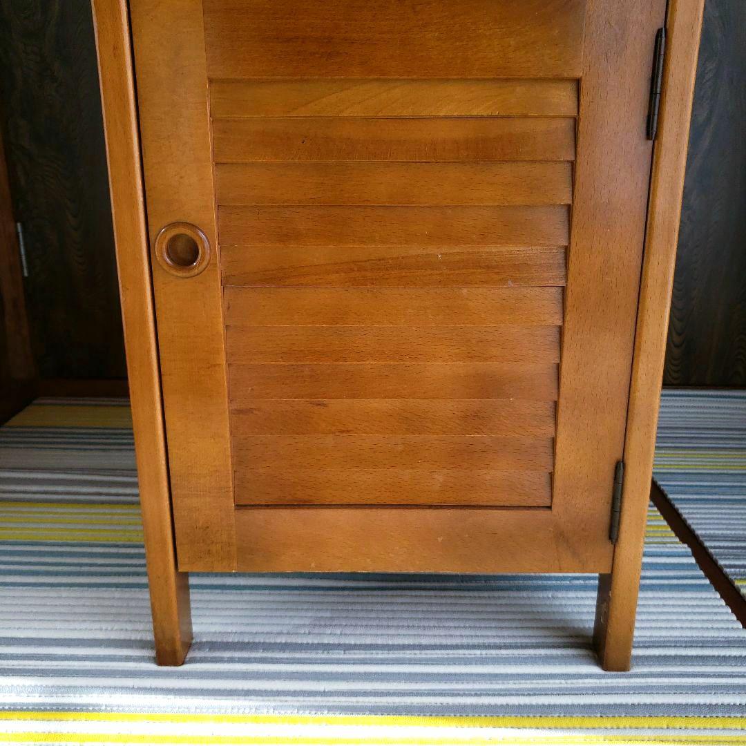 昭和 レトロ 家具 アンティーク 棚 シェルフ カリモクカグ 花台 電話台