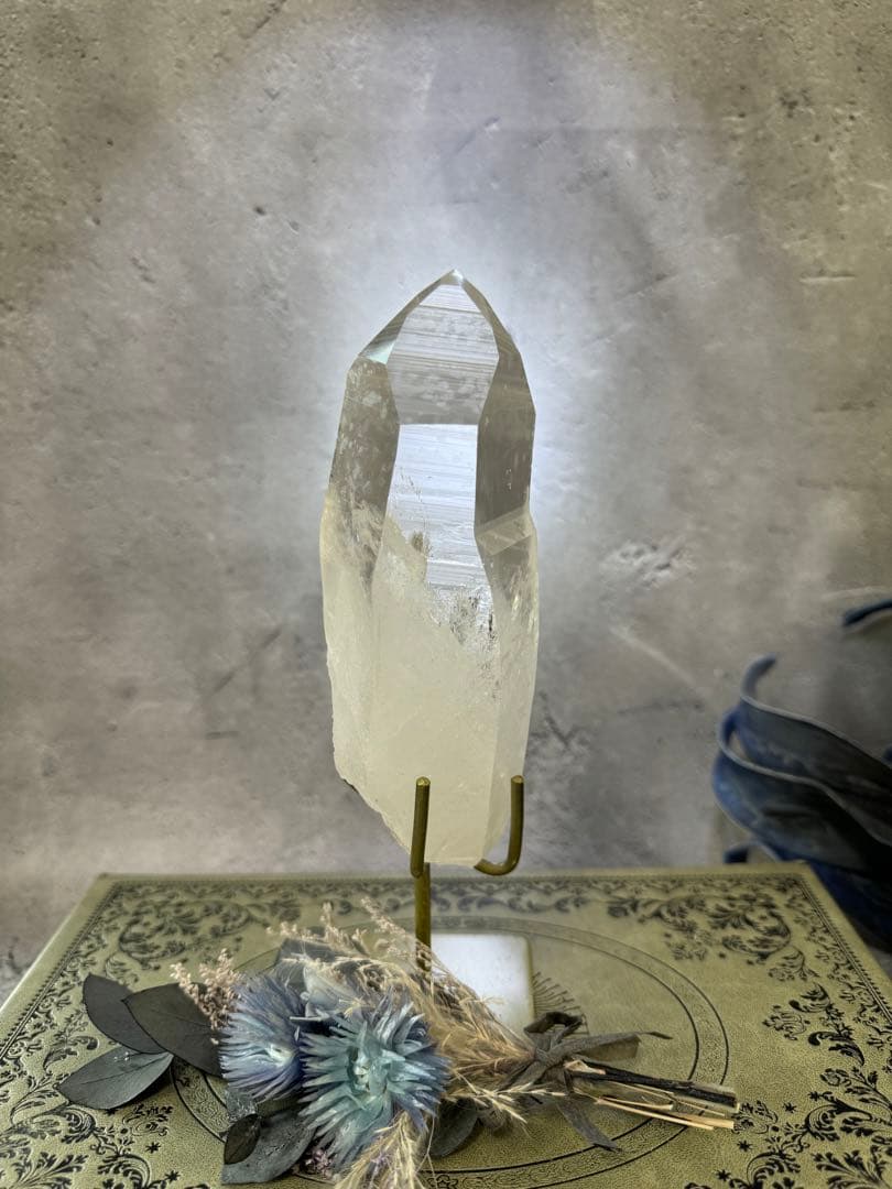 ブルーニードル　エンジェルラダー　レムリアンシード　スタンド付き　ビックピース