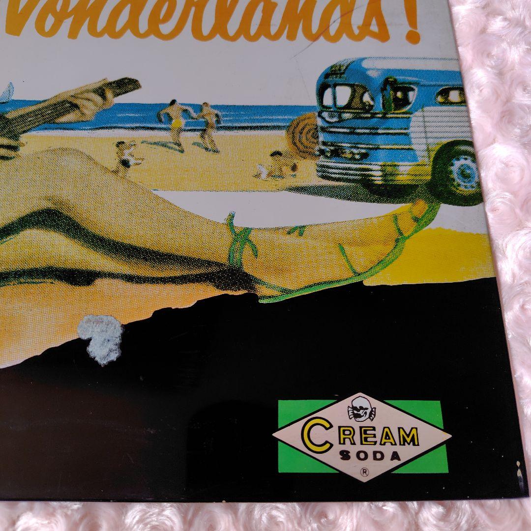 当時品レア貴重クリームソーダパネルポスターインテリアに昭和レトログッズポップ