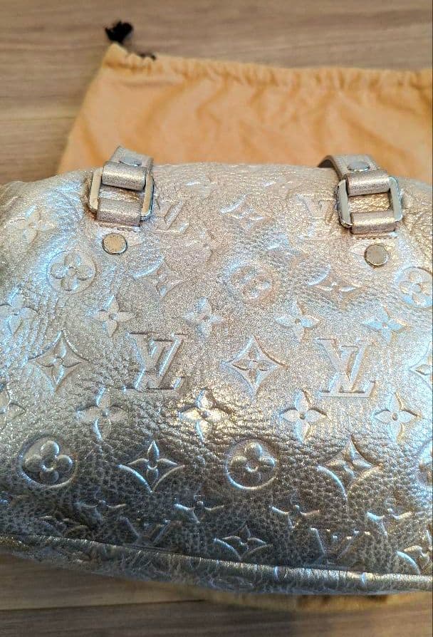 【美品】LOUIS VUITTON モノグラムシマー ミニボストンバッグ