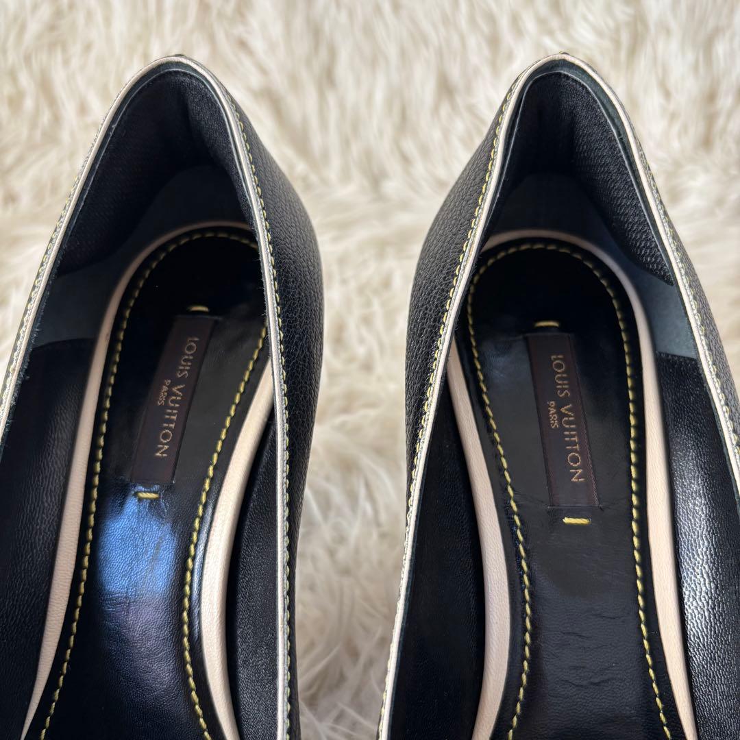 ✨美品　ルイヴィトン　ハイヒール　レザー　パンプス　フラワー　モノグラム　レザー