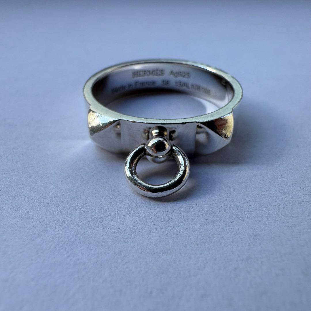 HERMES コリエ・ド・シアン リング PM 58