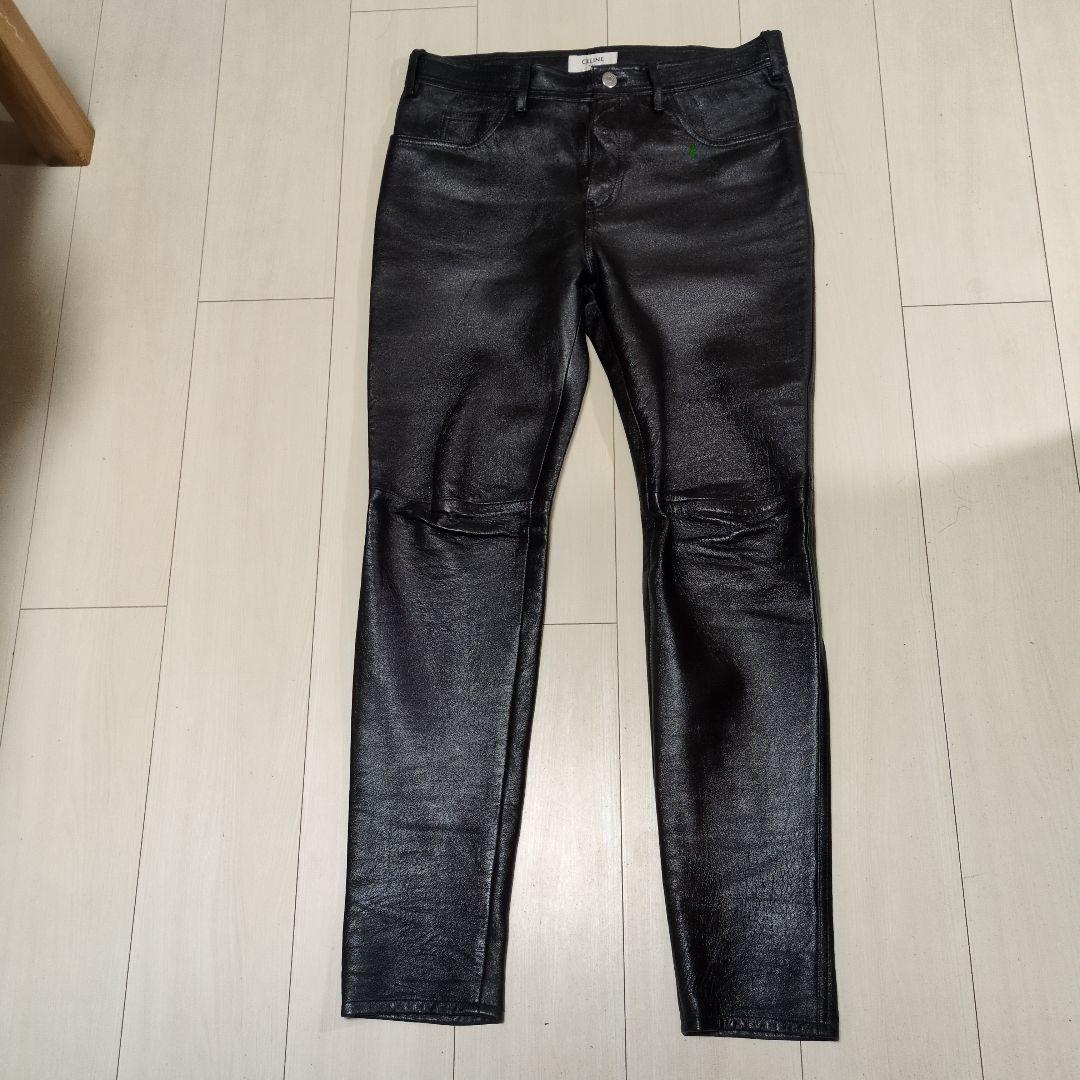 CELINE セリーヌ　ラムスキン　レザーパンツ　サイズ30