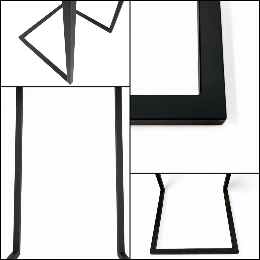 サイドテーブル アイアン 木製 一枚板 コの字 アンティーク ベッド 北欧 無垢