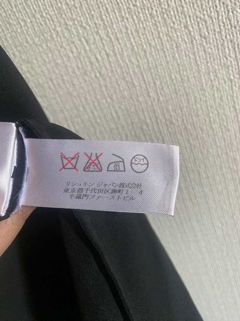 Chloe クロエ　シルクシフォン　ブラウス　半袖　ネイビー　S