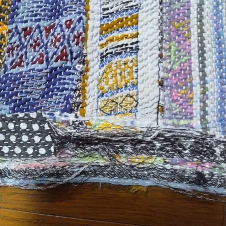 インド製ラリーキルト / カンタキルト / 厚手 マルチカバー146×186