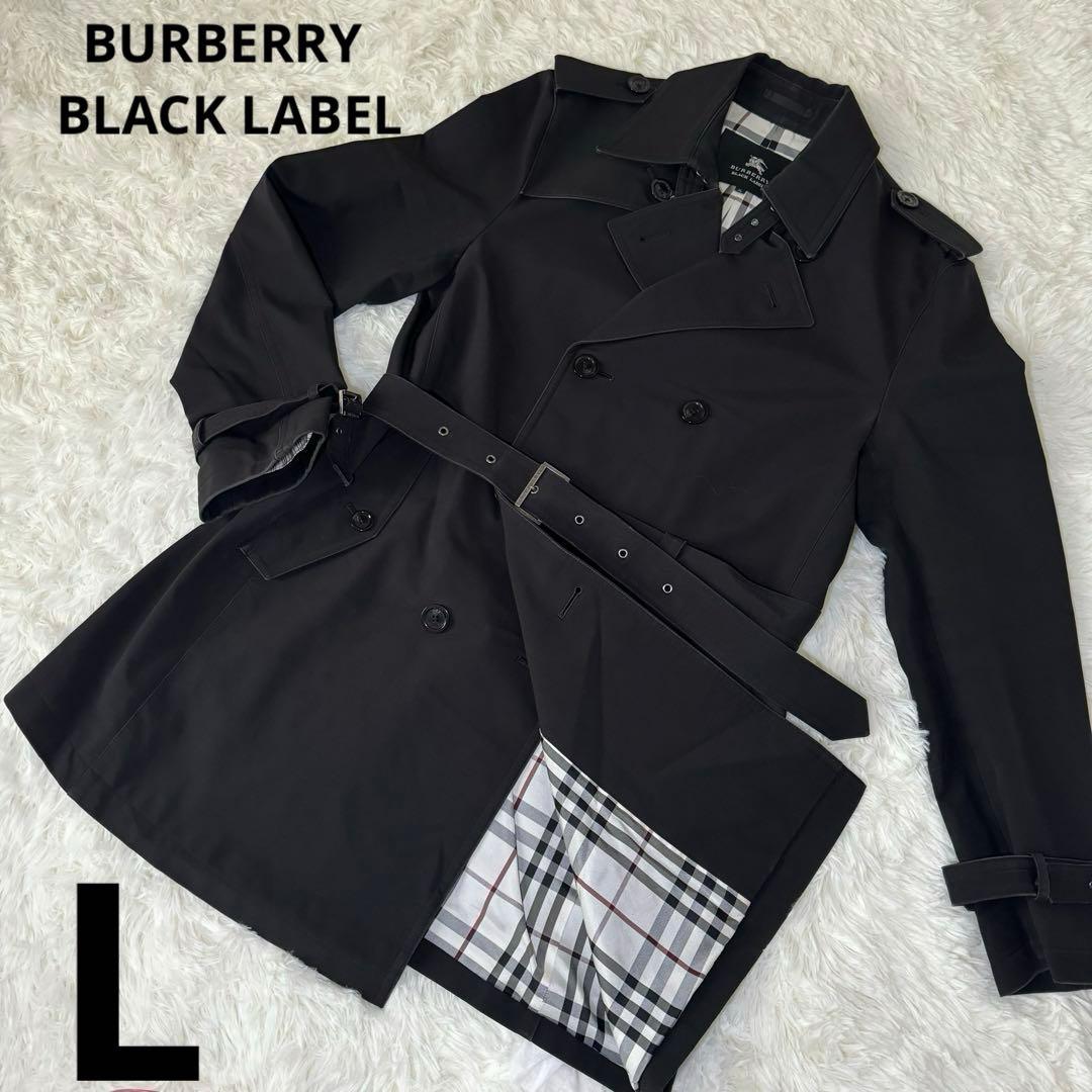バーバリーブラックレーベル トレンチ　コート　ノバチェック Lサイズ