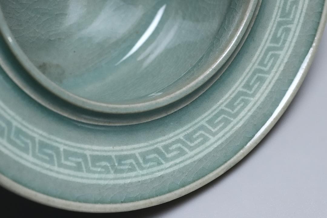 高麗青磁　柳海剛(根瀅) 造　龍型香炉　朝鮮古美術／骨董品【正一古美術】