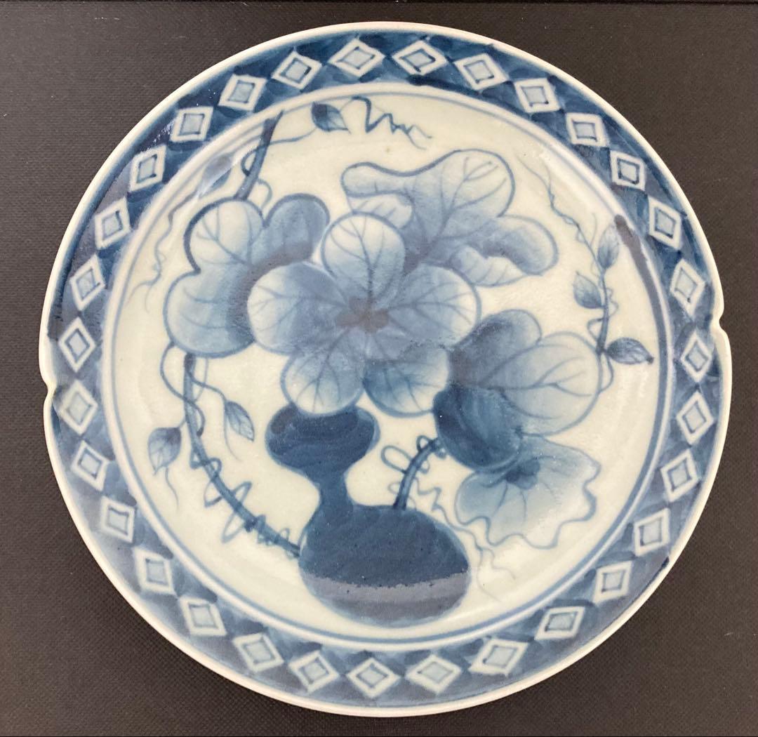 佐藤走波（六代）染付　なぶり組皿4枚