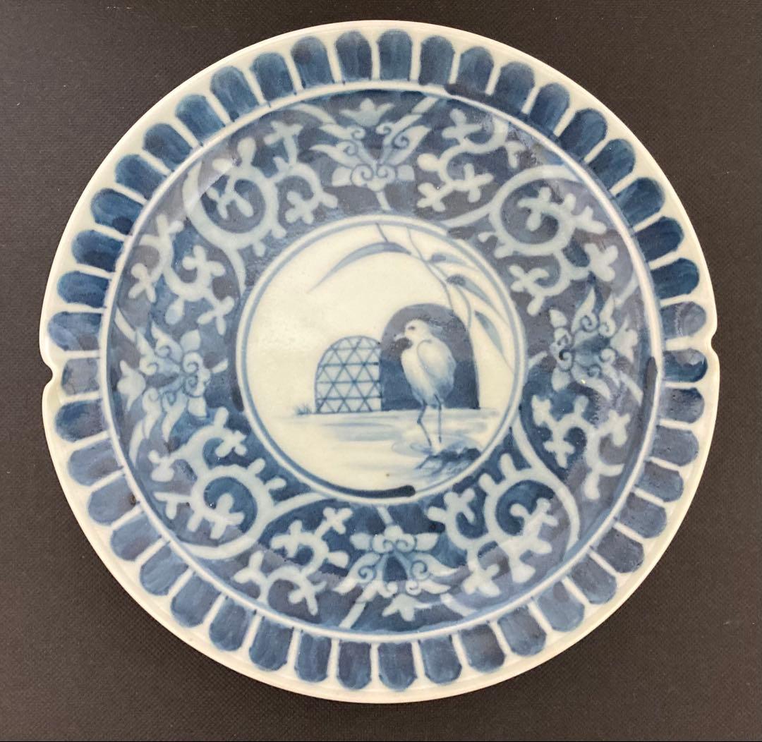 佐藤走波（六代）染付　なぶり組皿4枚