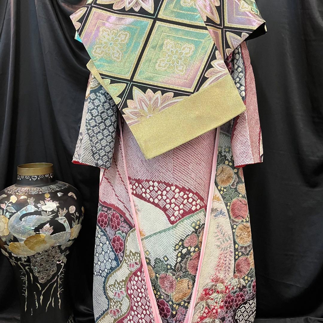 ■逸品■総絞り■辻ヶ花■古典正絹振袖フルセット■成人式結婚式■振袖一式