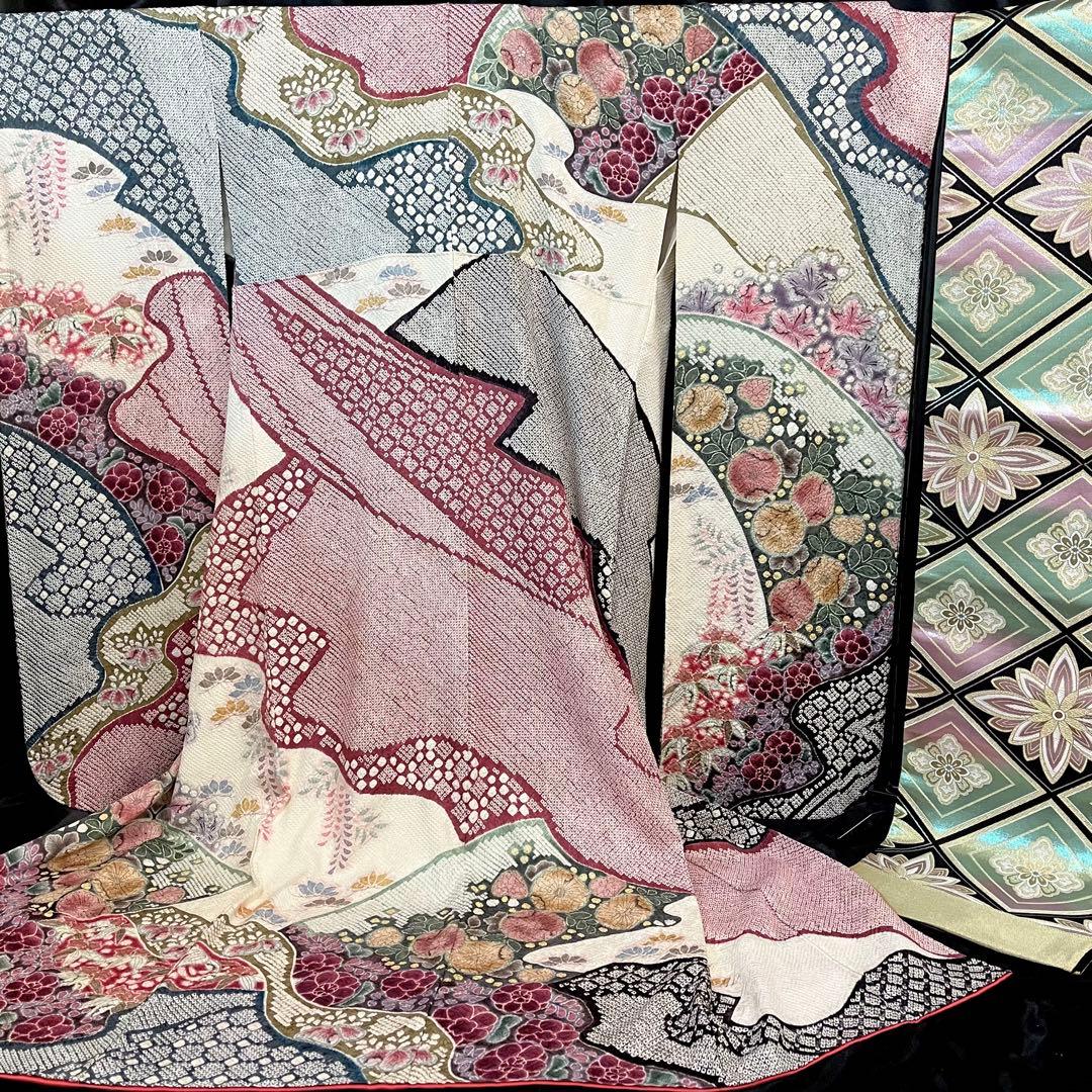 ■逸品■総絞り■辻ヶ花■古典正絹振袖フルセット■成人式結婚式■振袖一式
