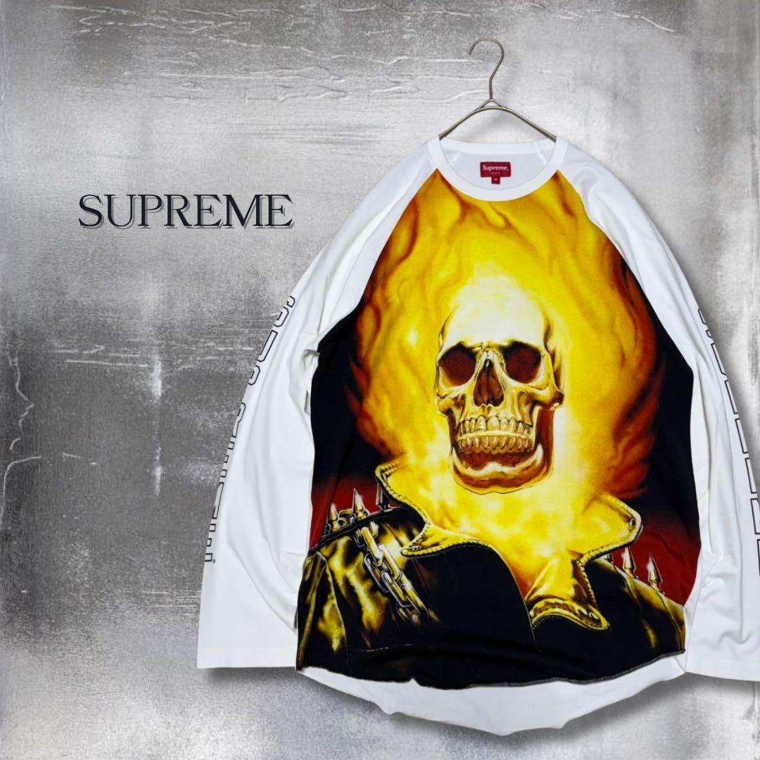 supreme MARVEL コラボ SKULL 19ss ラグラン FIRE