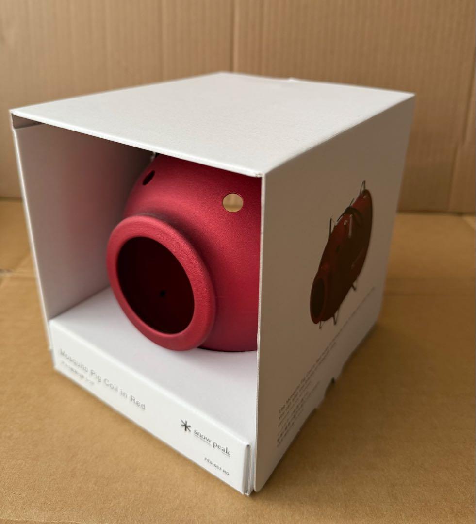 新品/未使用　スノーピーク　雪峰祭2023春 限定 アルミ蚊取り豚レッド