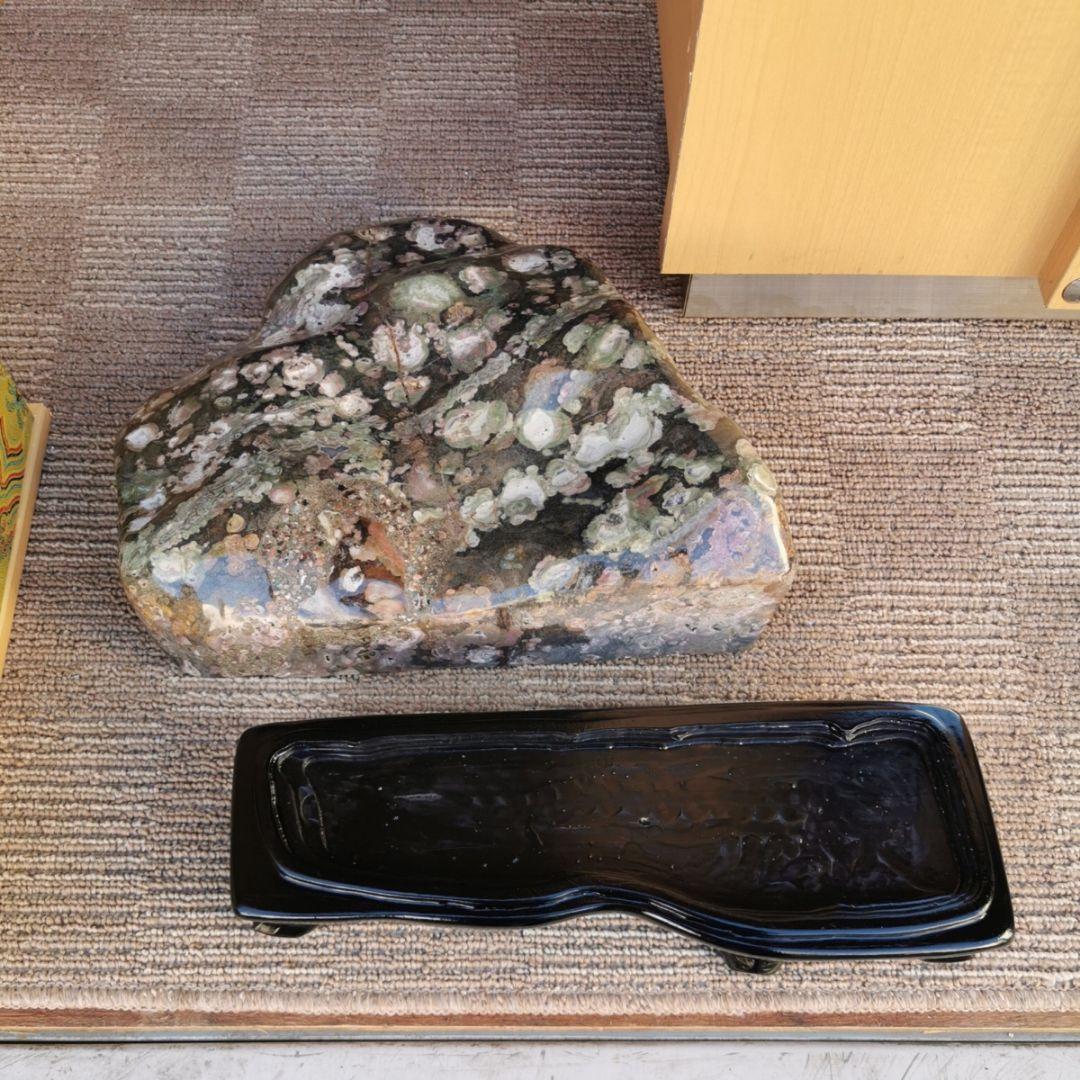 新潟産　牡丹石　14.8キロ　鑑賞石　石　置物　オブジェ　インテリア　菊花石