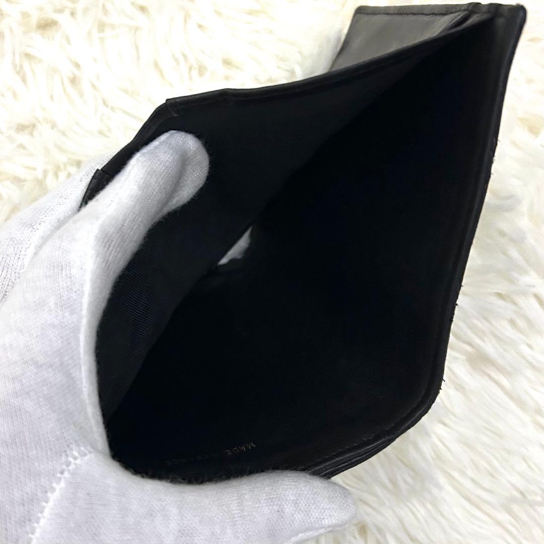 CHANEL シャネル ココマーク ビコローレ 二つ折り財布 ブラック