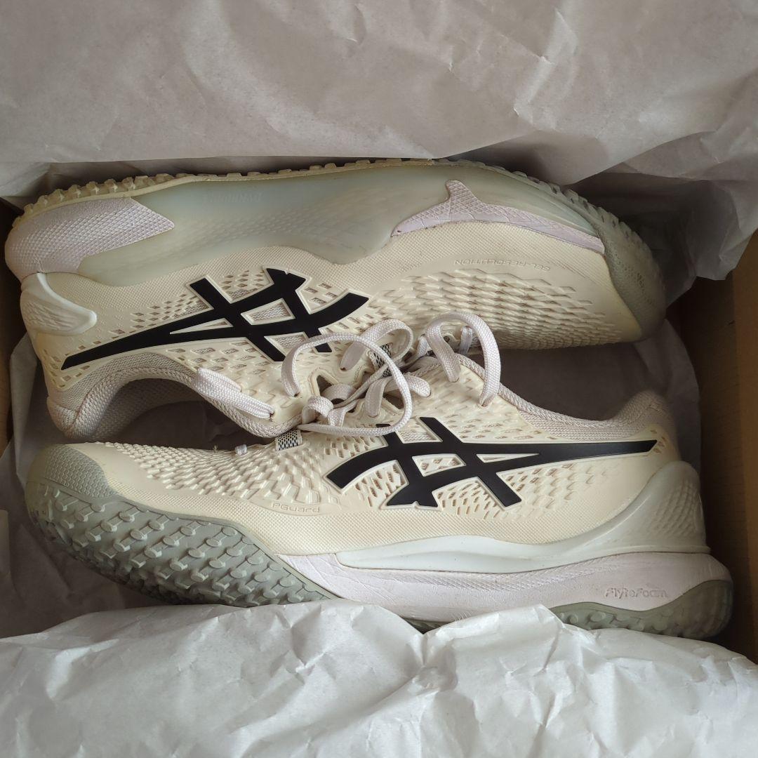 アシックス GEL-RESOLUTION 25cm オムニクレー 白