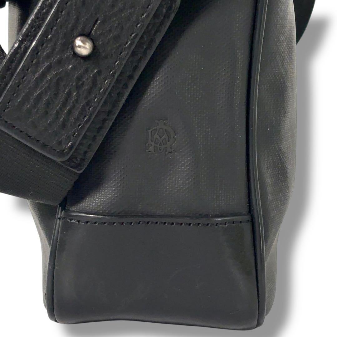 【美品】dunhill ダンヒル　ショルダーバッグ　メッセンジャー　レザー　総柄