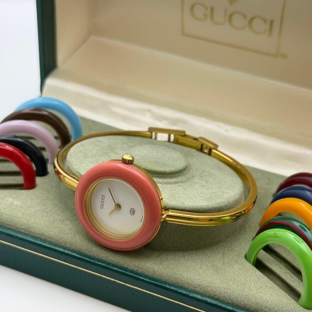 動作未確認　デッドストック　グッチ　チェンジベゼル　1100L 箱ベゼル10個付