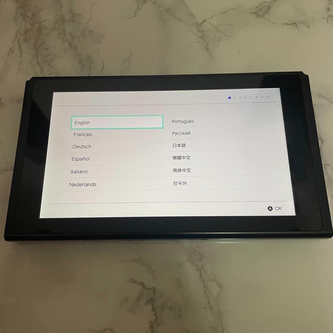 Nintendo Switch 赤青本体 ドック付き　箱無し