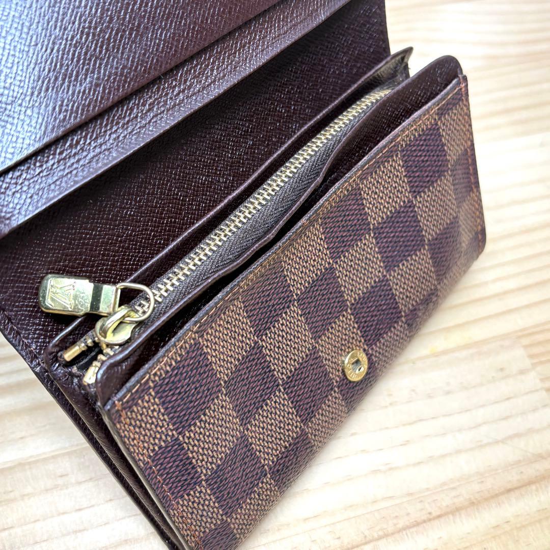 LOUIS VUITTON ルイヴィトン　ダミエ　ポルトフォイユ トレゾール