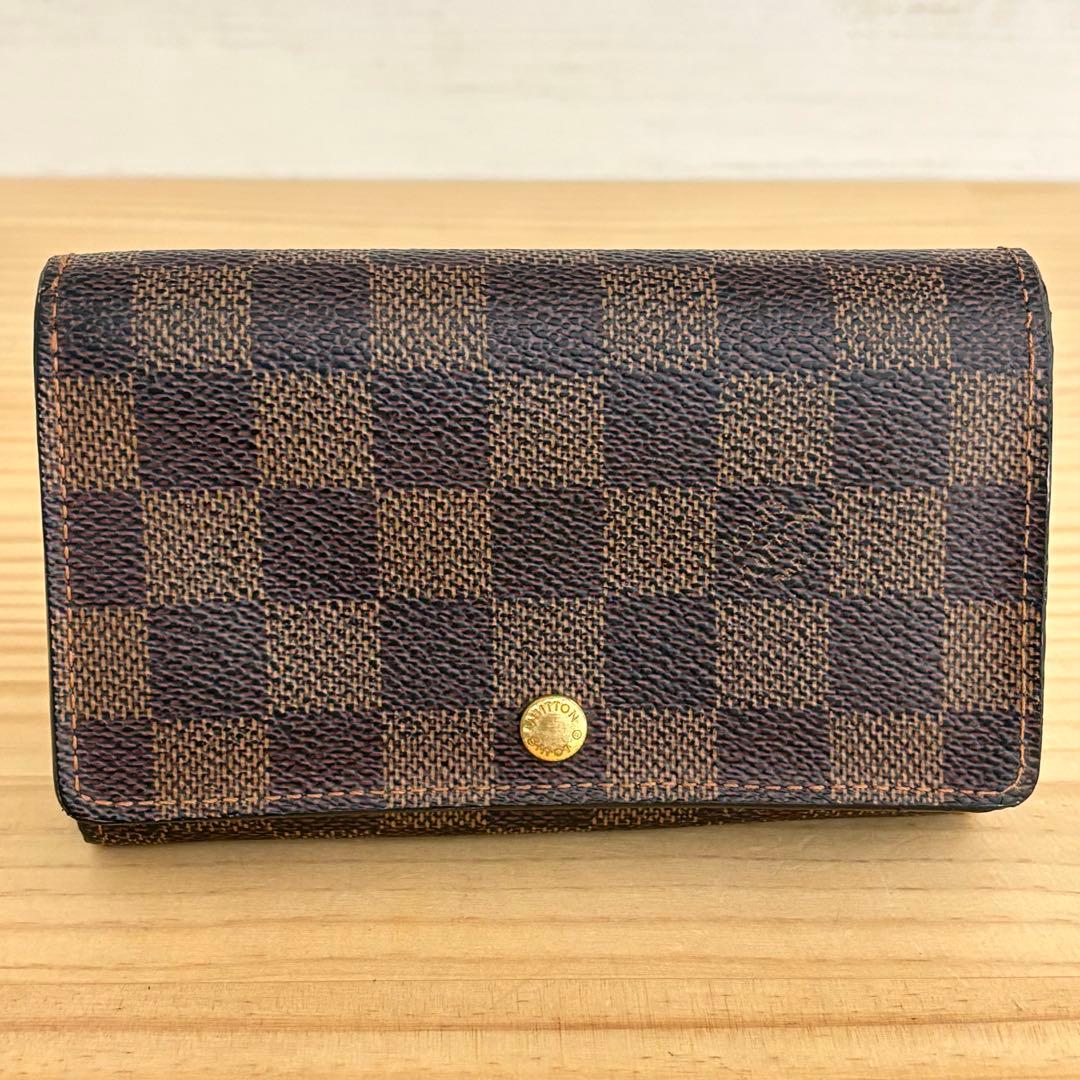 LOUIS VUITTON ルイヴィトン　ダミエ　ポルトフォイユ トレゾール